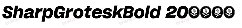SharpGroteskBold 20字体转换
